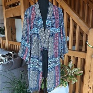 TAHARI Bohemian Multicolor Kimono